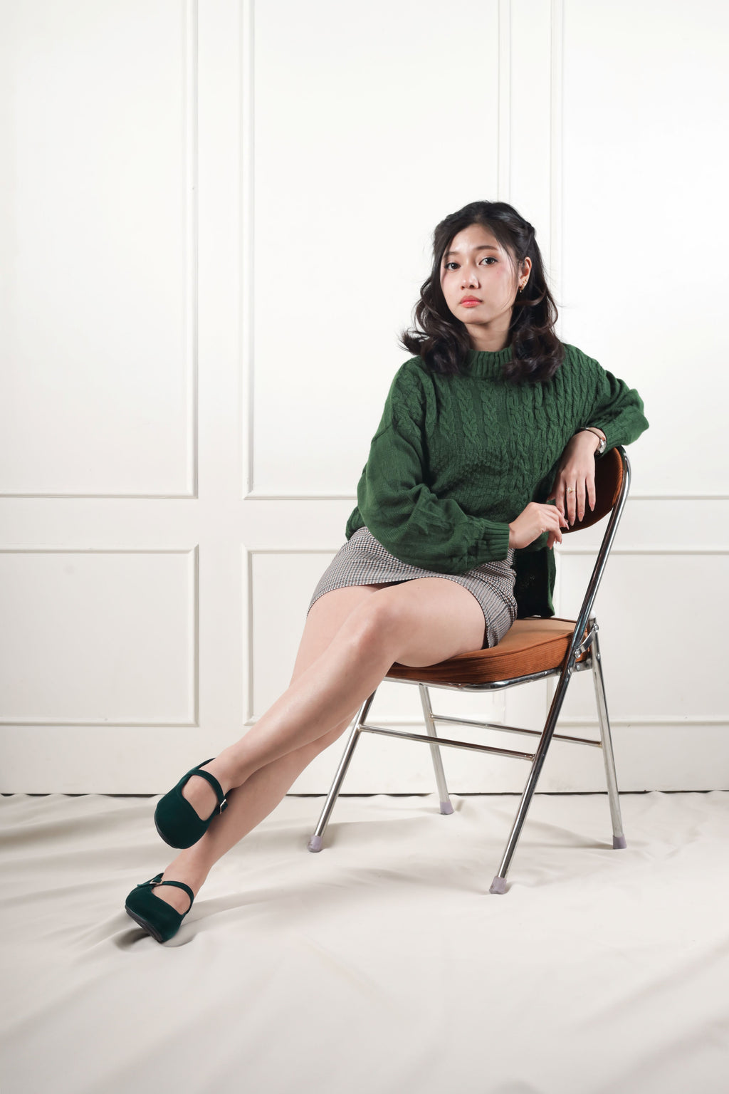 Isabella Ballerina Flats in Esmeralda