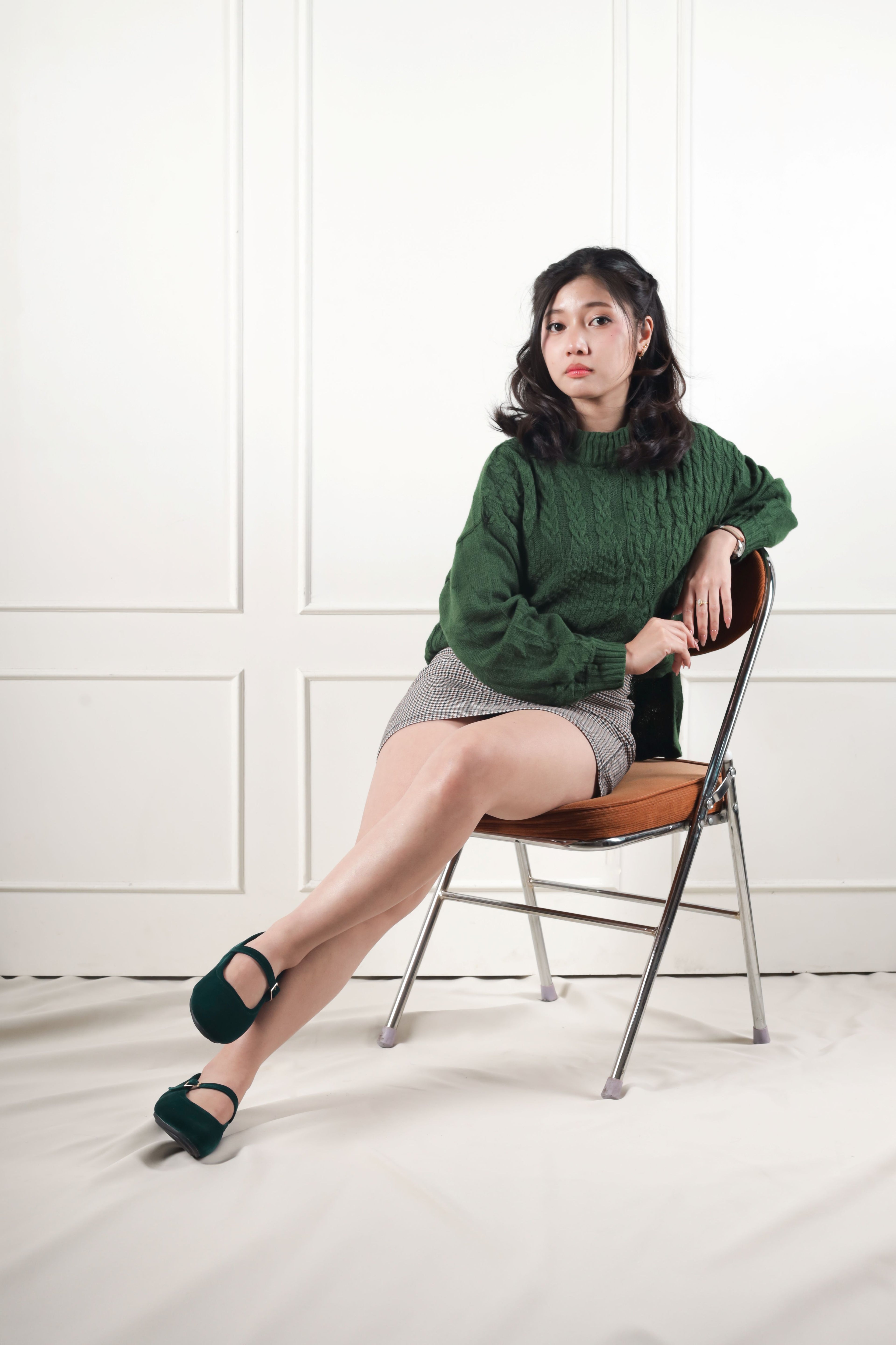 Isabella Ballerina Flats in Esmeralda