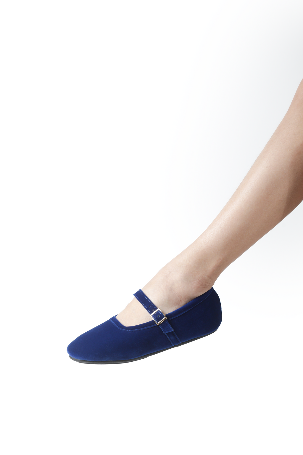 Isabella Ballerina Flats in Azul