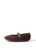 Isabella Ballerina Flats in Cacao