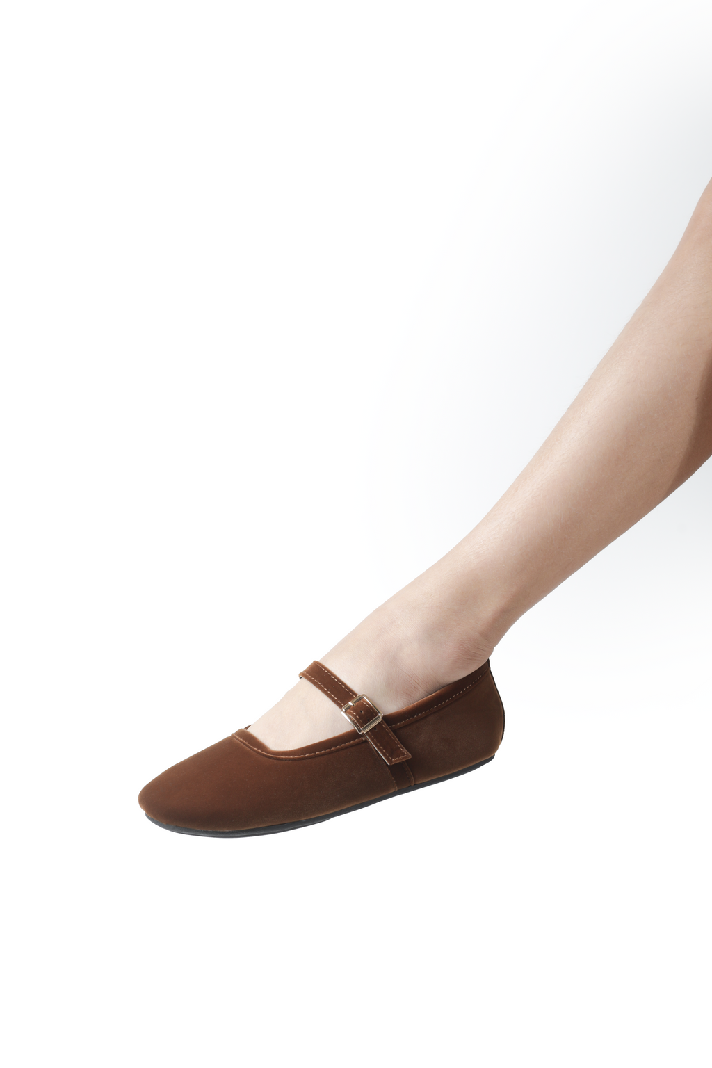 Isabella Ballerina Flats in Cacao
