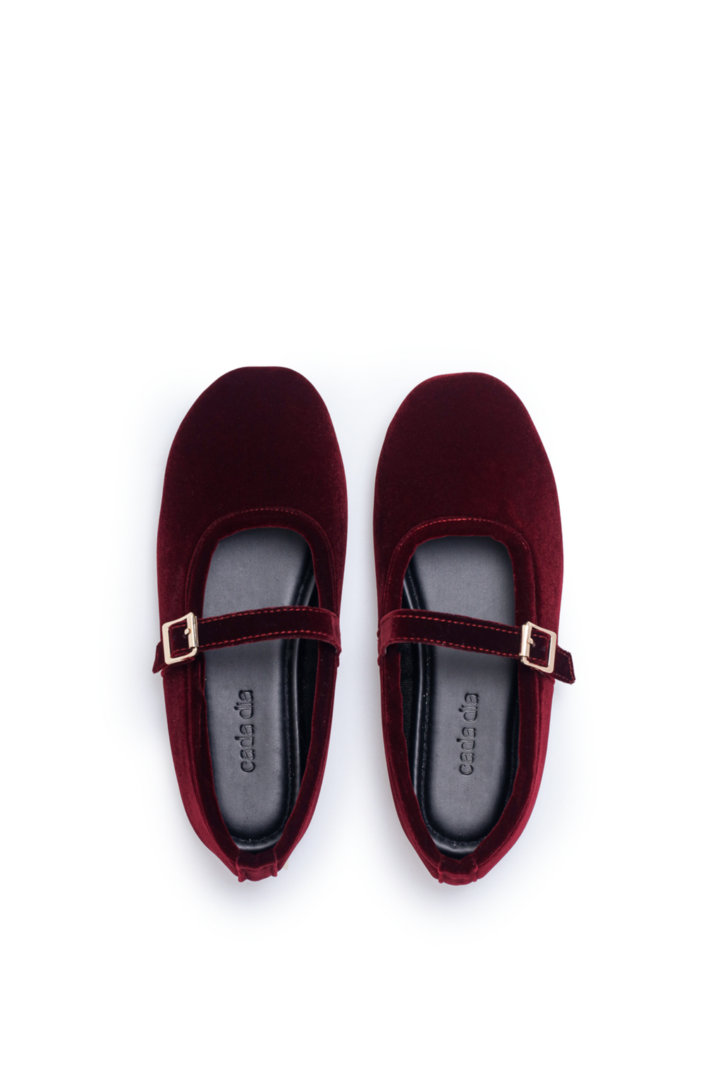 Isabella Ballerina Flats in Borgoña