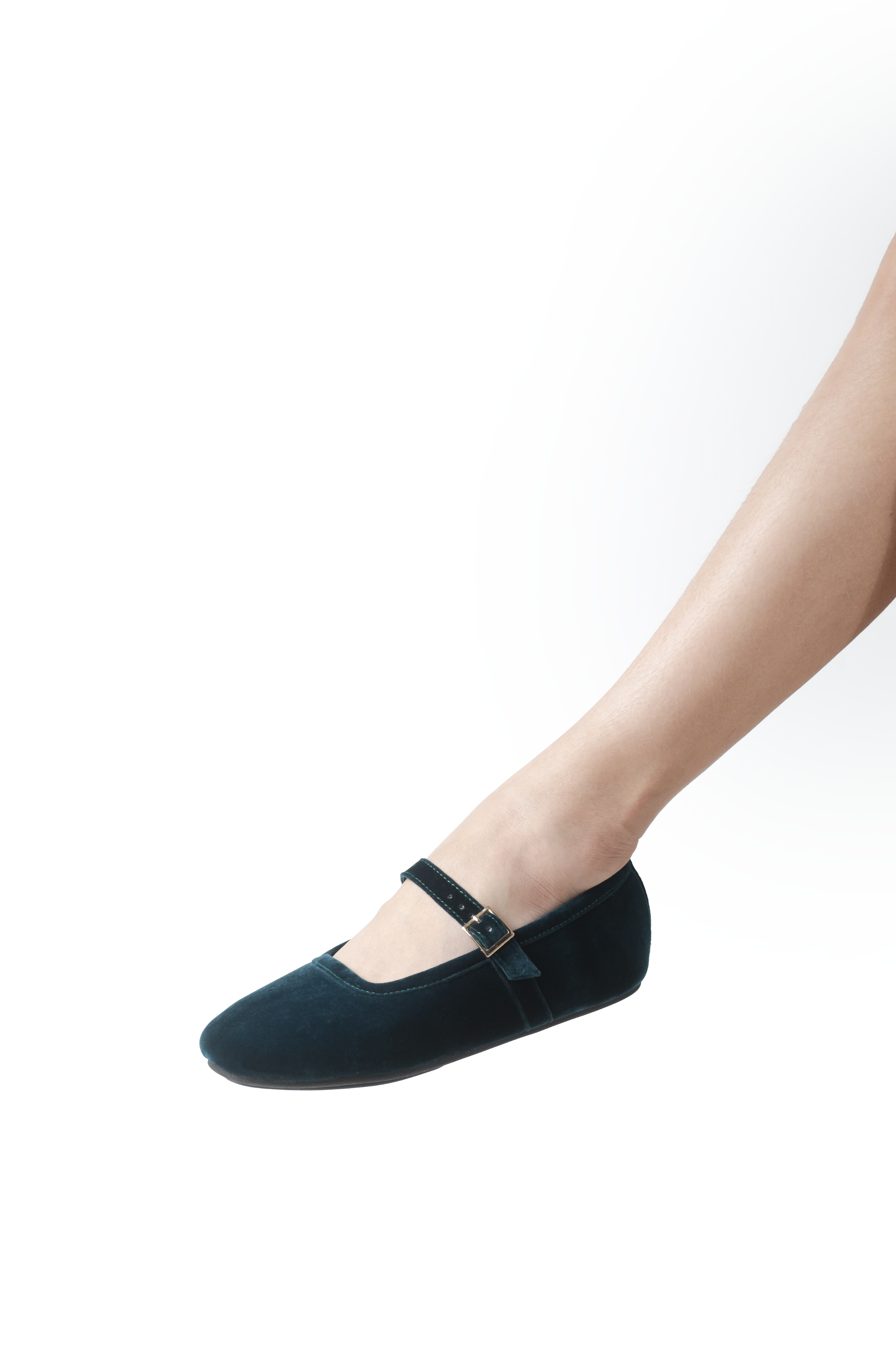 Isabella Ballerina Flats in Esmeralda