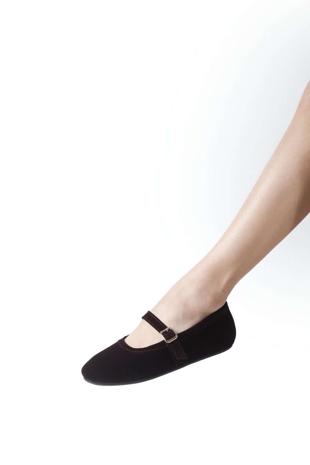 Isabella Ballerina Flats in Berenjena
