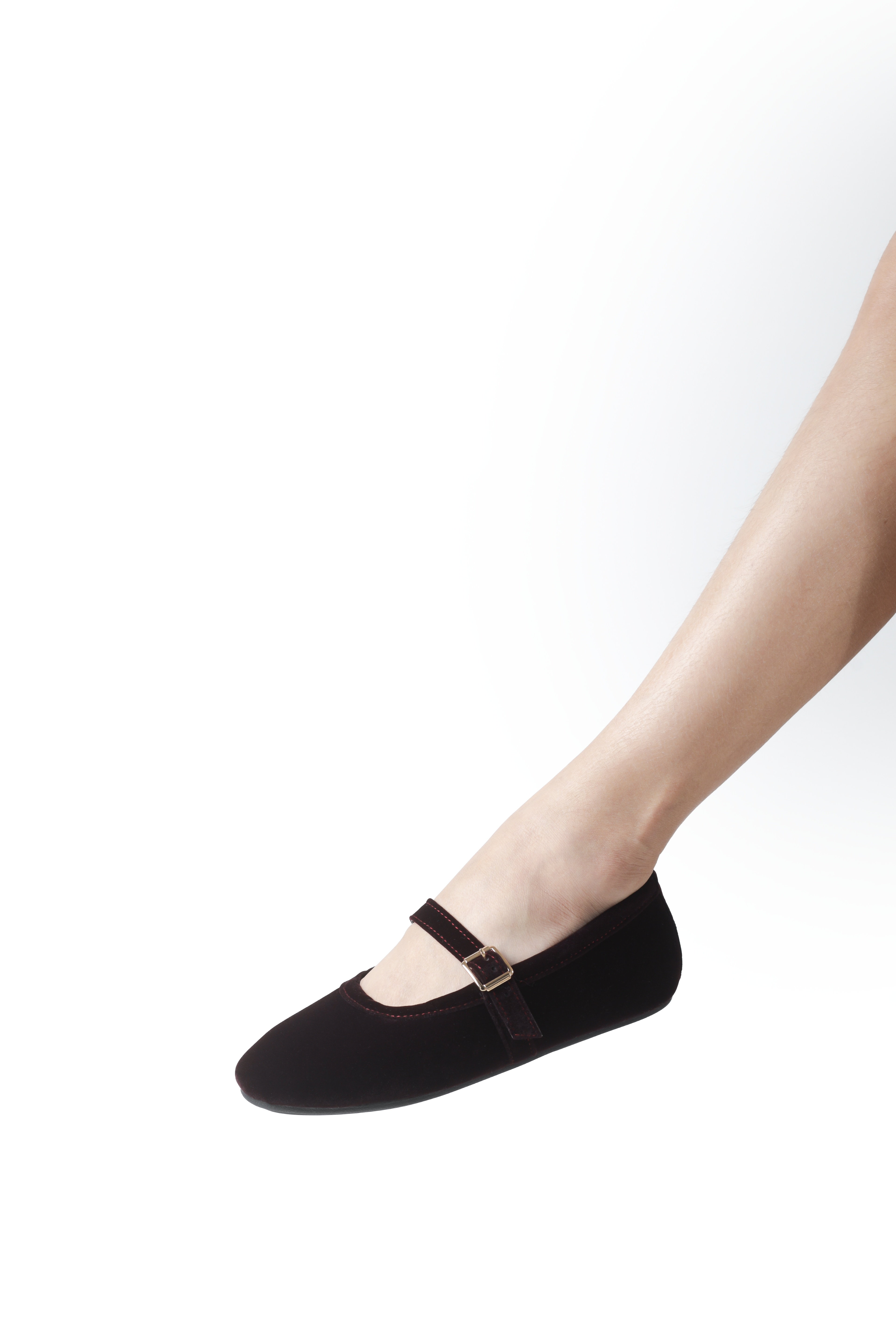 Isabella Ballerina Flats in Berenjena