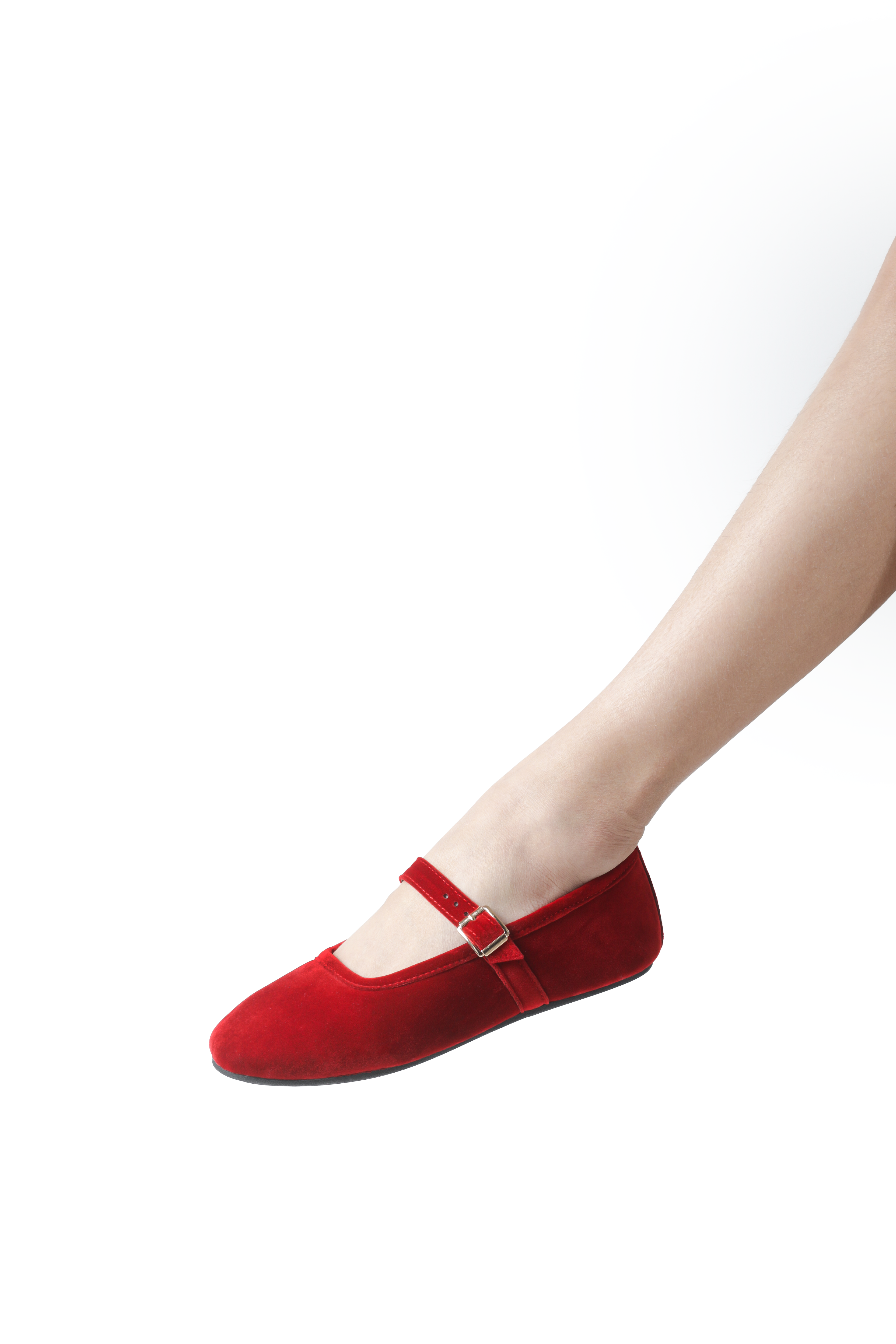 Isabella Ballerina Flats in Rubí