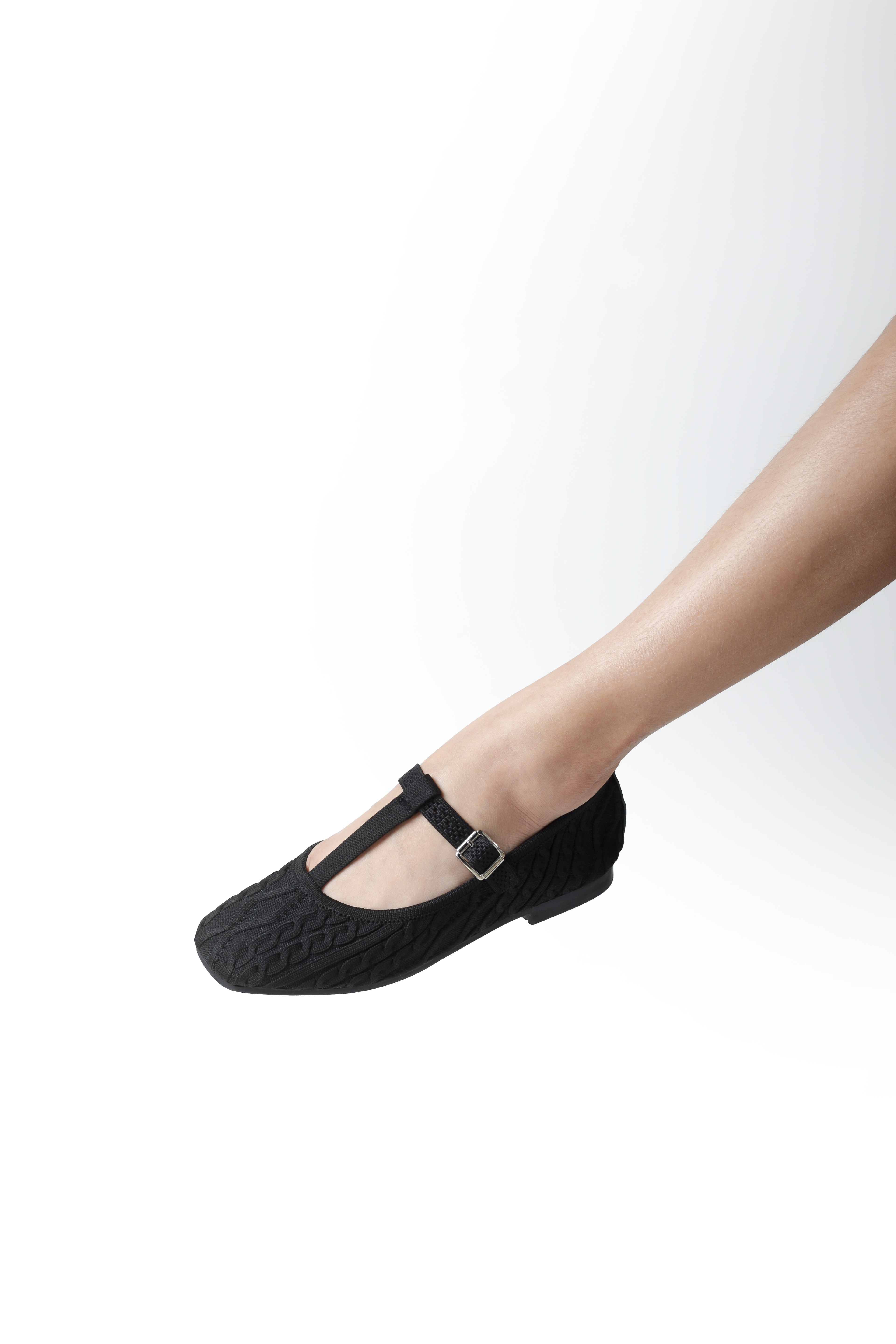 Maria T-Strap Ballet Flats in Sombria