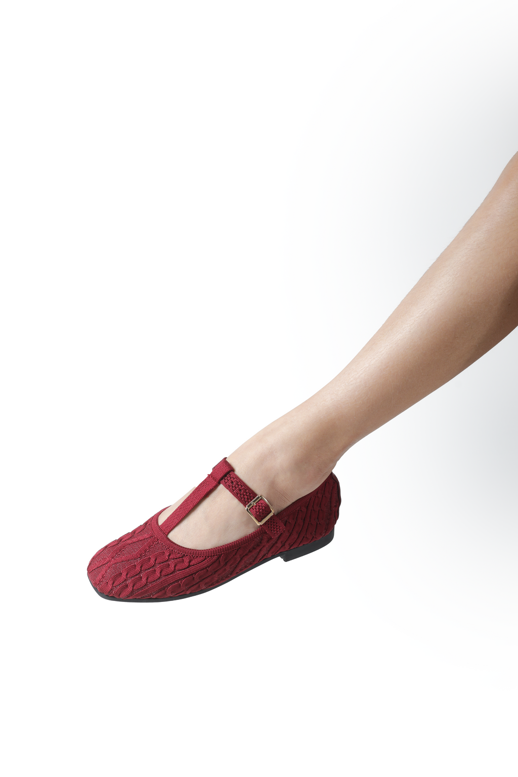 Maria T-Strap Ballet Flats in Sangría